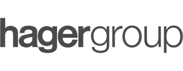 Logo Hager Group, partenaire coffrets et gestion d énergie Vitelect